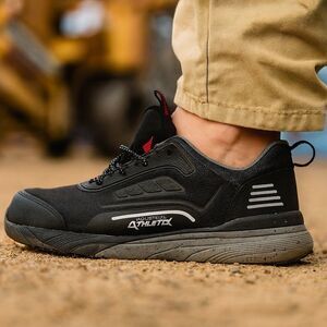 Rocky Work Sneakers Industrial‎ AthletX 9.5 Black Steel Toe Safety EH